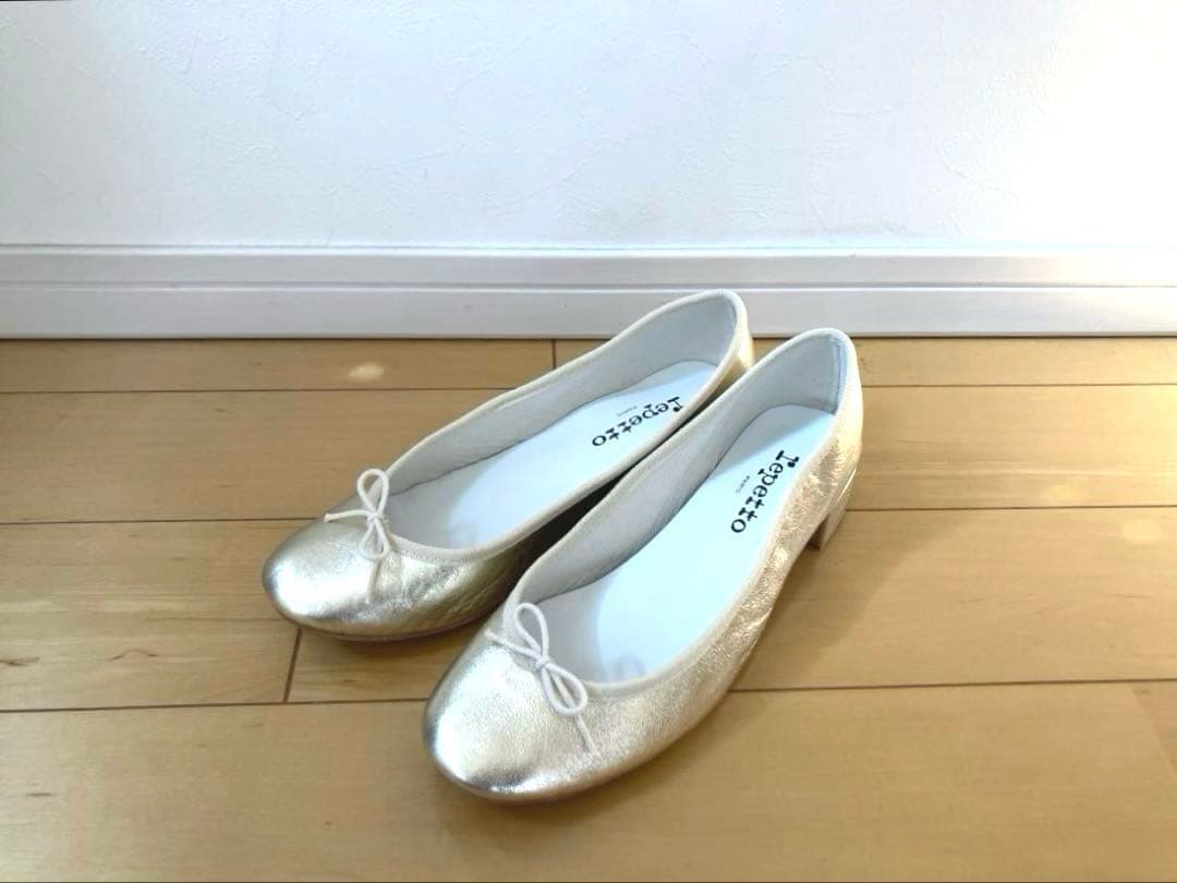 ✴︎美品✴︎ Repetto レペット 40 ゴールドバレエシューズ 箱付き