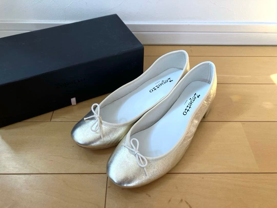 ✴︎美品✴︎ Repetto レペット 40 ゴールドバレエシューズ 箱付き