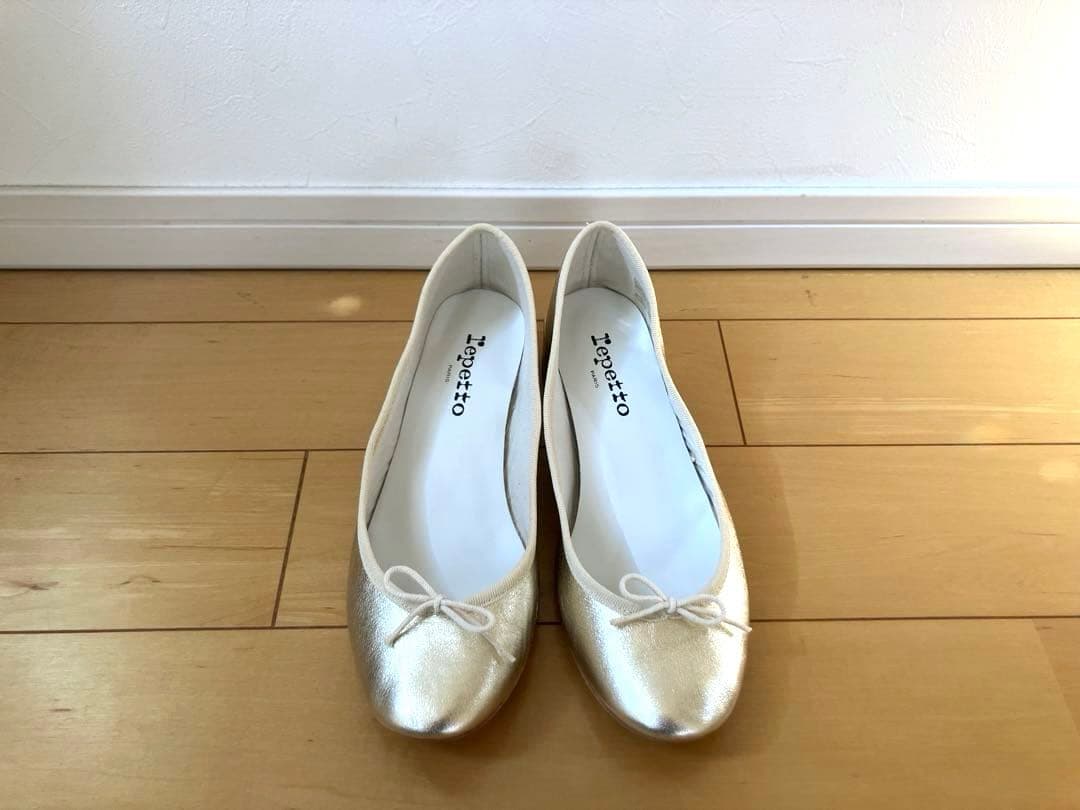 ✴︎美品✴︎ Repetto レペット 40 ゴールドバレエシューズ 箱付き
