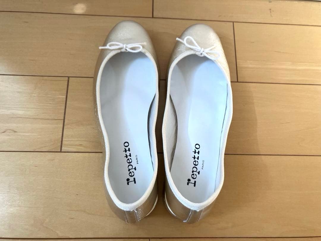 ✴︎美品✴︎ Repetto レペット 40 ゴールドバレエシューズ 箱付き