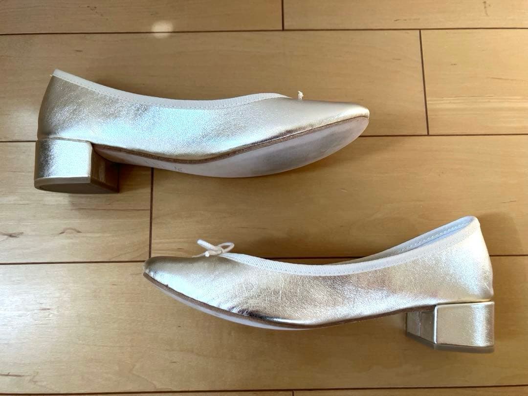 ✴︎美品✴︎ Repetto レペット 40 ゴールドバレエシューズ 箱付き