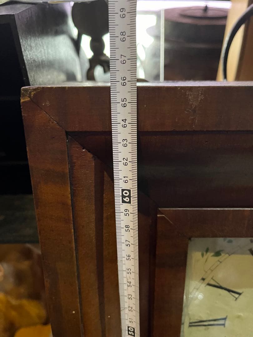 分銅式掛け時計、アンティーク振り子時計、アメリカ最古な時計、分銅式ゼンマイ時計