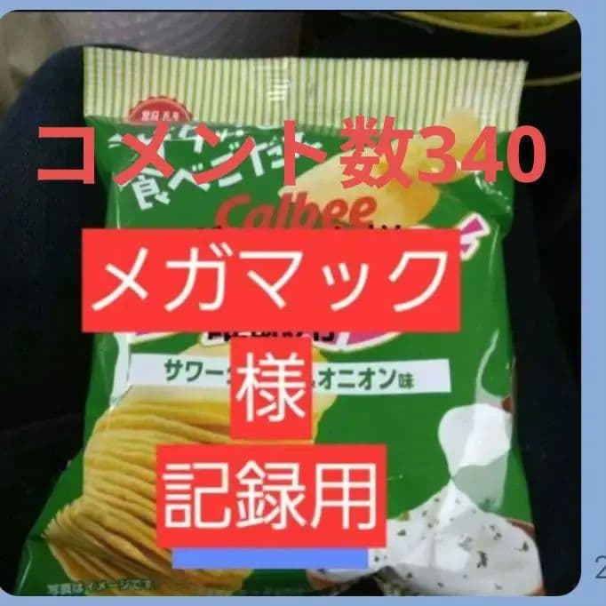コメント確認用とお菓子について10袋　メガマック