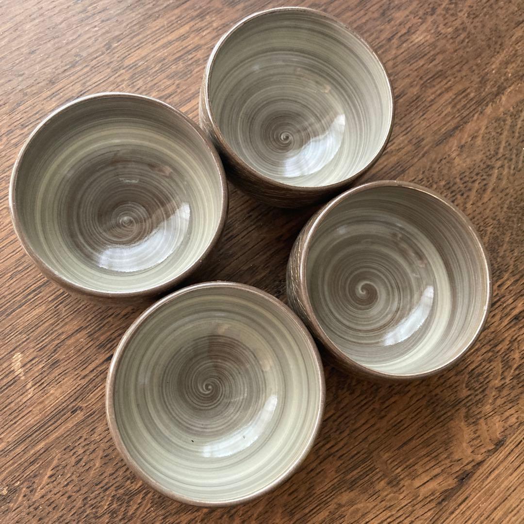 現川焼　臥牛窯　食器　まとめ　珈班碗皿　湯呑　菓子鉢　小皿　茶道具　16点