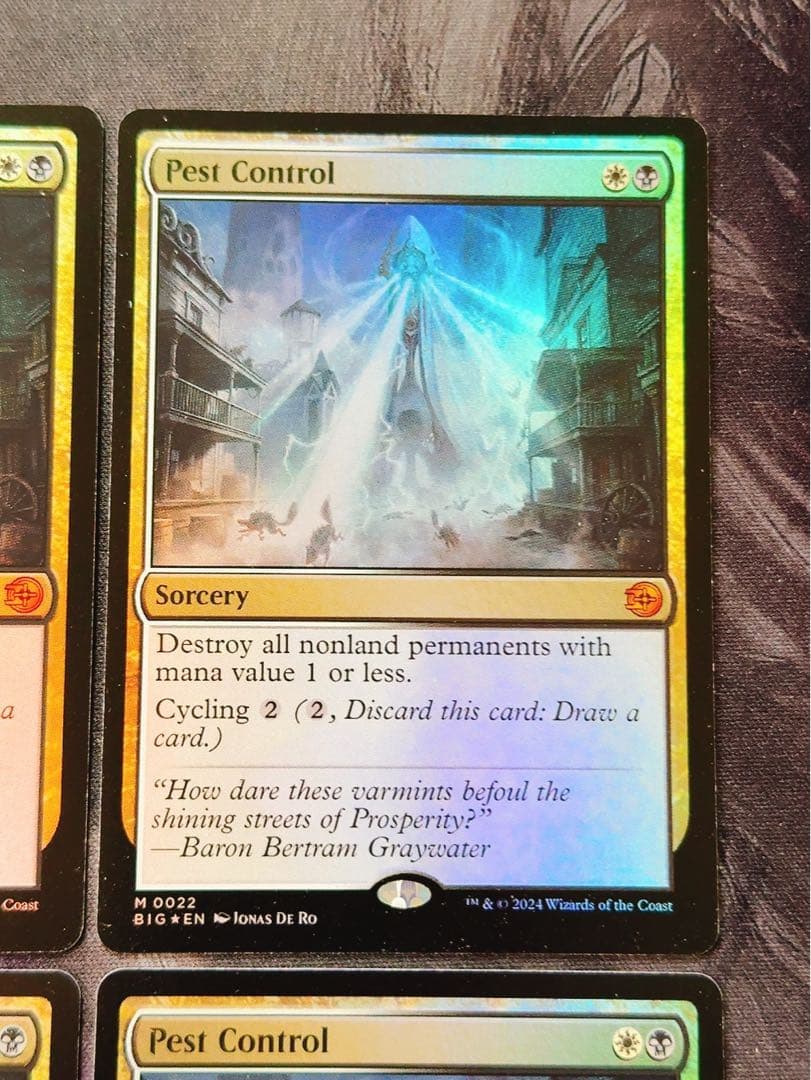 【foil】害獣駆除　英語　4枚セット