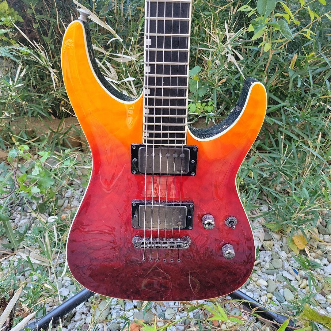 E-II Horizon NT-II グラデーションレッドオレンジ 6弦