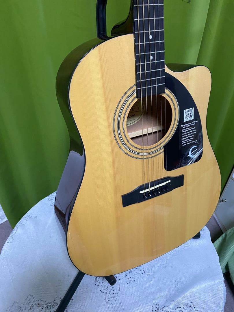 極上美品　気分はジョンレノン　エピフォンAJ100CE エレアコ　音出し良好！