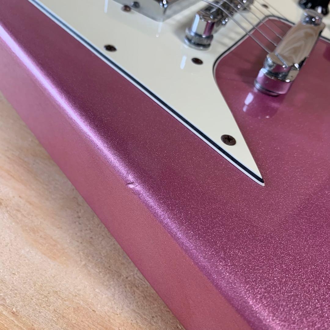 Photogenic フライングV エレキギター ラメピンク