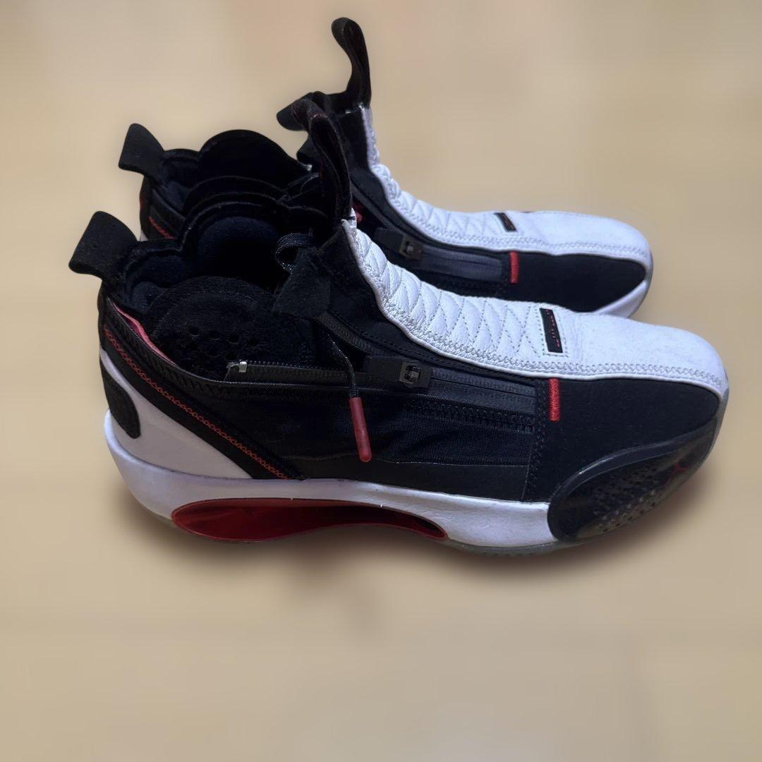 Jordan35バスケットボールシューズ 黒/白/赤