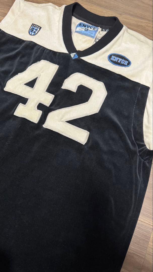 ENYCE ベロア ゲームシャツ XL タグ付き デッドストック B系