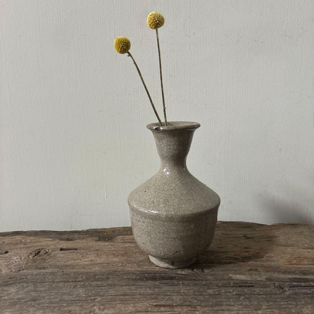 李朝瓶　徳利　花入　盤口　朝鮮古陶磁.古道具.骨董.アンティーク.井戸脇