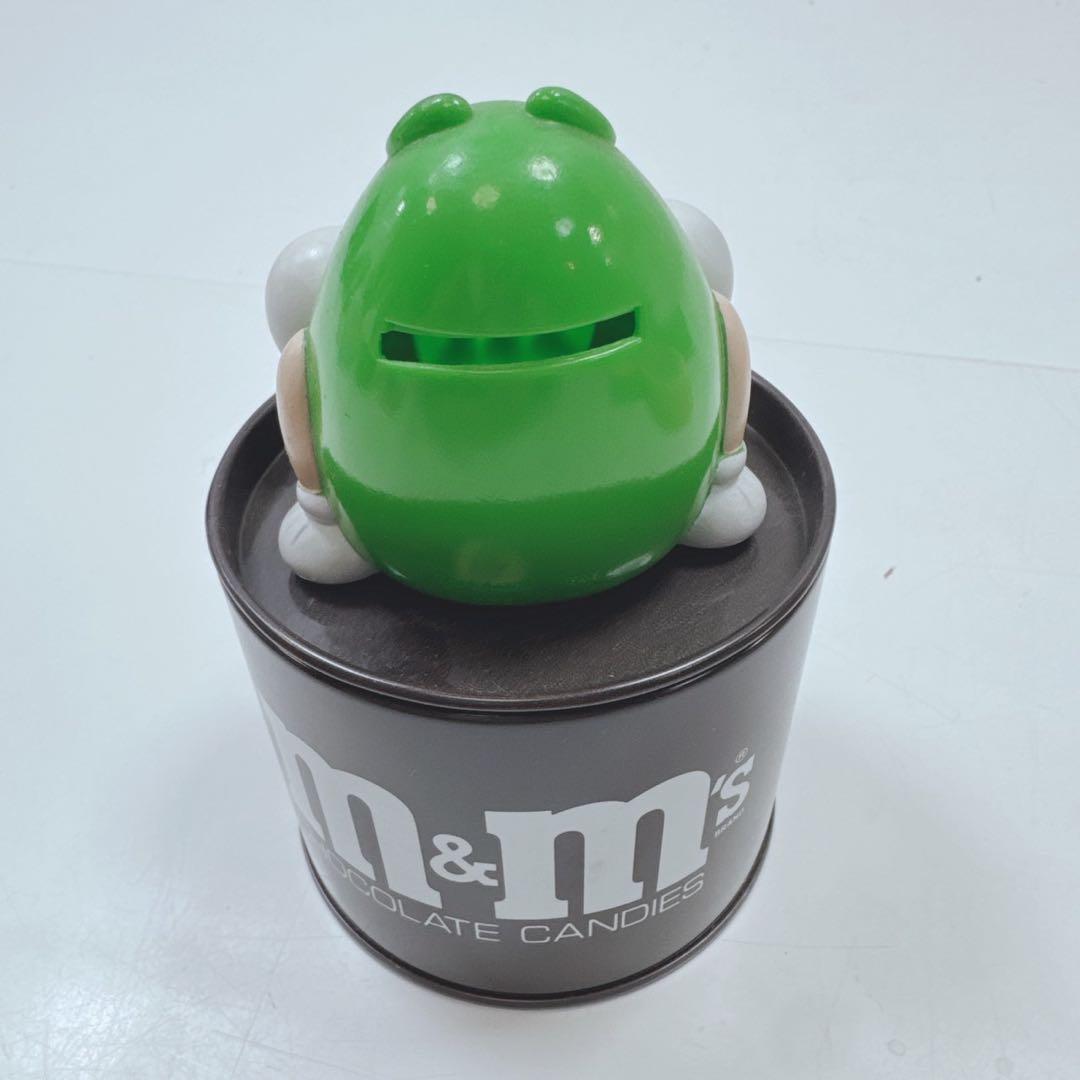 激レア m&m's エムアンドエムズ ソフビ 缶 貯金箱 日本製 フィギュア