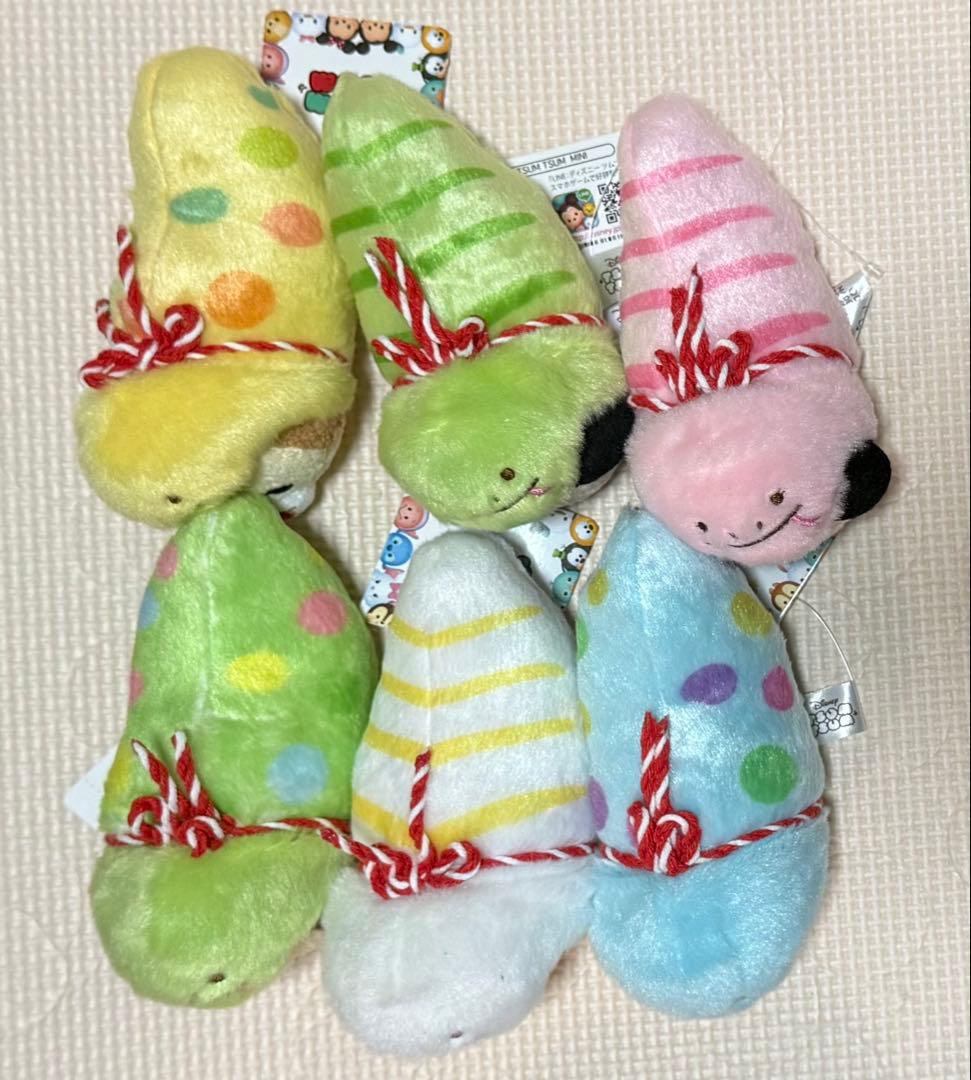 ツムツム　干支　巳年　ミッキーマウス　ミニー　ドナルド　プーさん　チップとデール