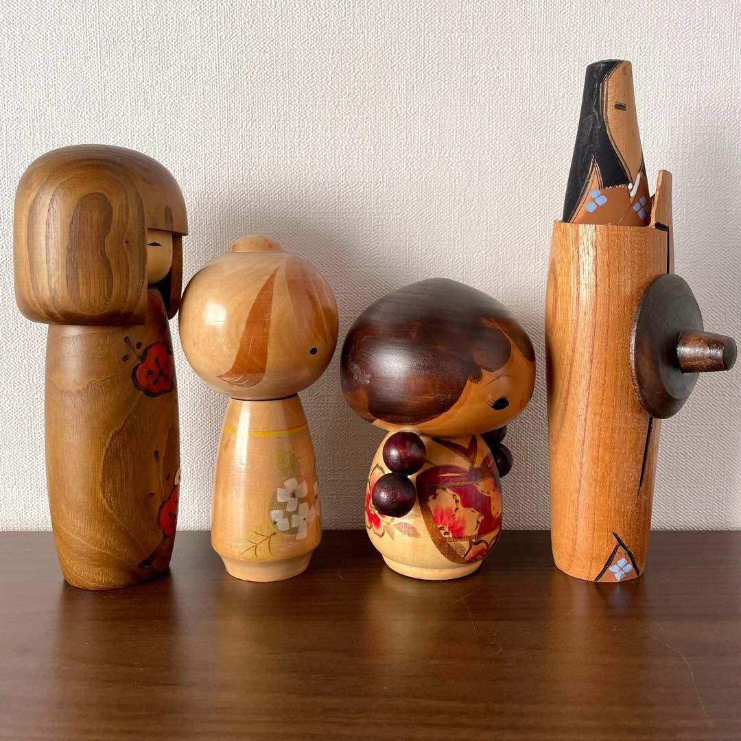 【2/6削除】 創作 こけし セット まとめ レトロ kokeshi 人形