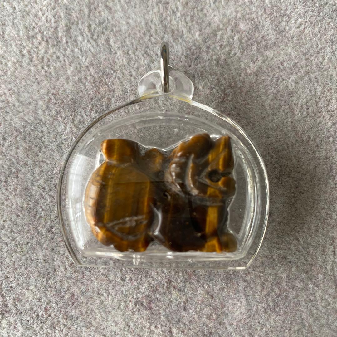 プラクルアン シンハ 獅子 タイガーアイ製 LPオー師 レア 開運 守護 御守り