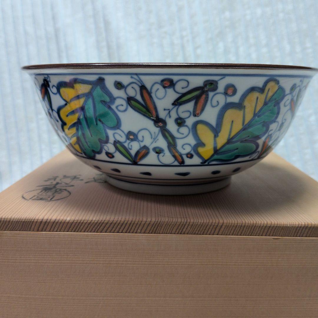 平安祥堂　手塚祥堂　紅毛菓子鉢　茶道具　菓子鉢　元箱　木箱