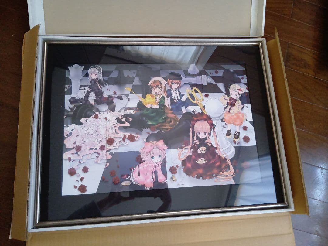 ローゼンメイデン 薔薇乙女 500名限定? 額装イラスト 額縁 レア