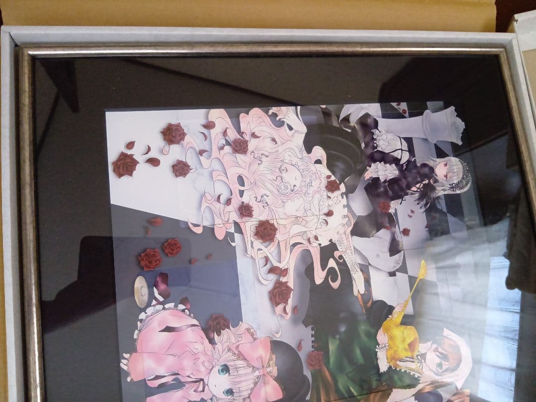 ローゼンメイデン 薔薇乙女 500名限定? 額装イラスト 額縁 レア