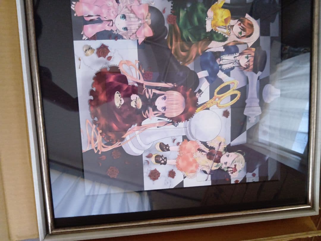 ローゼンメイデン 薔薇乙女 500名限定? 額装イラスト 額縁 レア