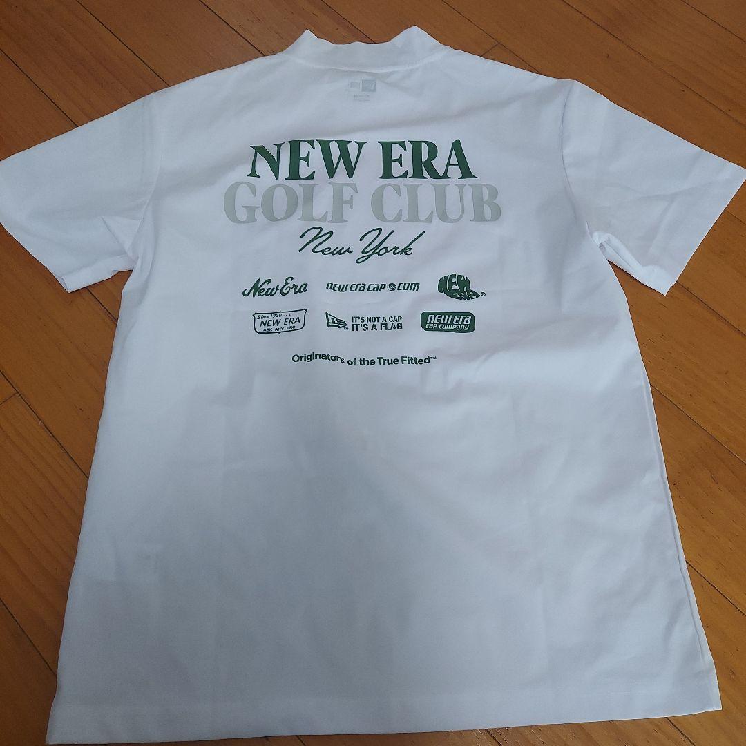 NEW ERA モックネックゴルフ ホワイトシャツ