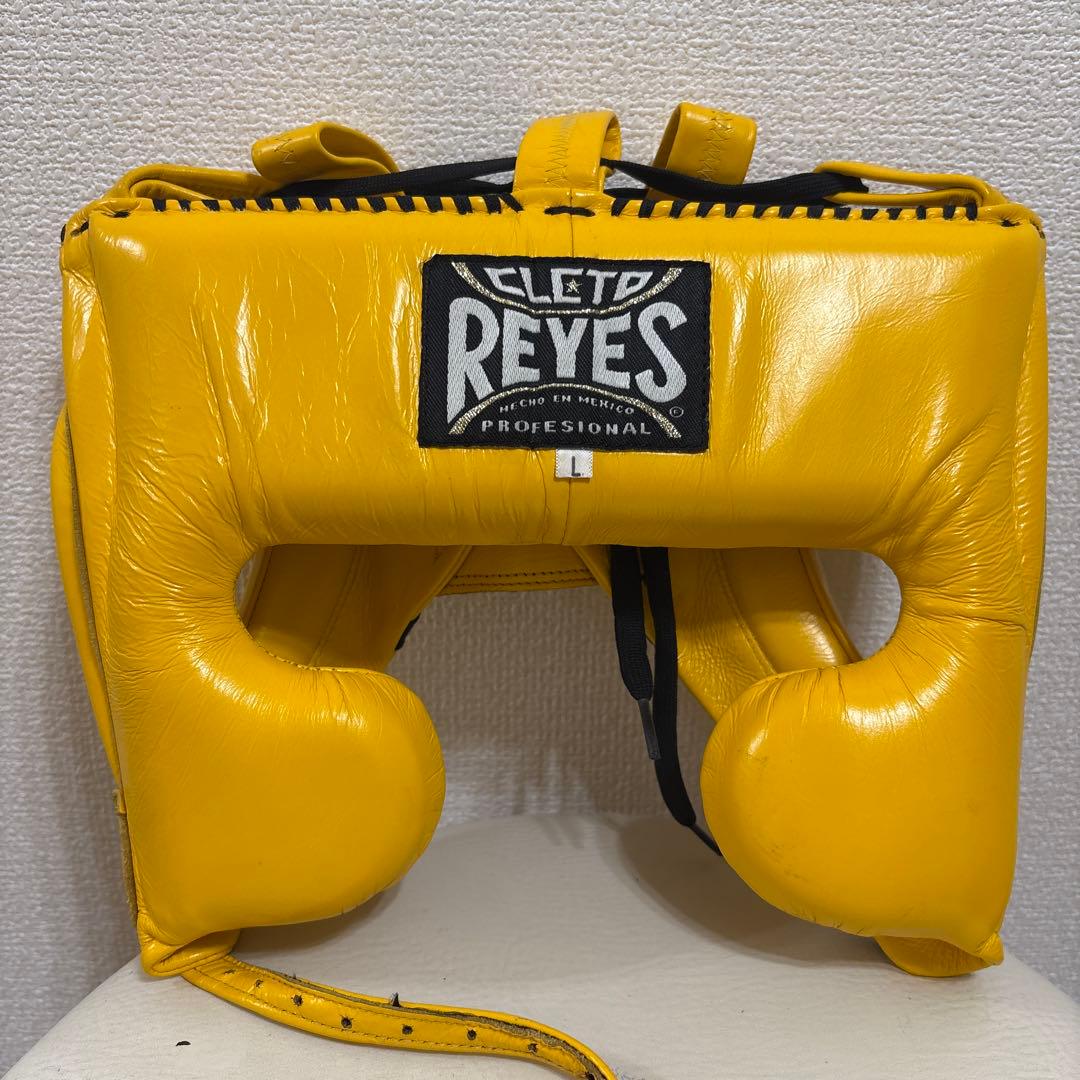 REYES製 レイジェス　フェースガード　イエロー　本皮