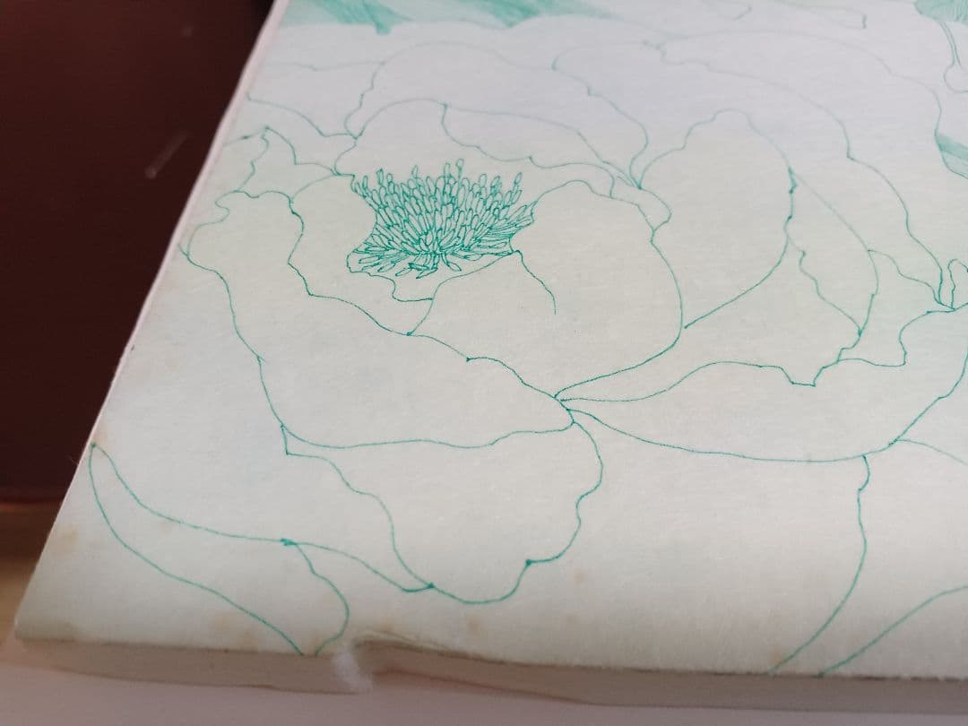 作者不明　「ネオタキシード」(仮題)　　肉筆ペン画　細密画　ヒグチユウコ彷彿