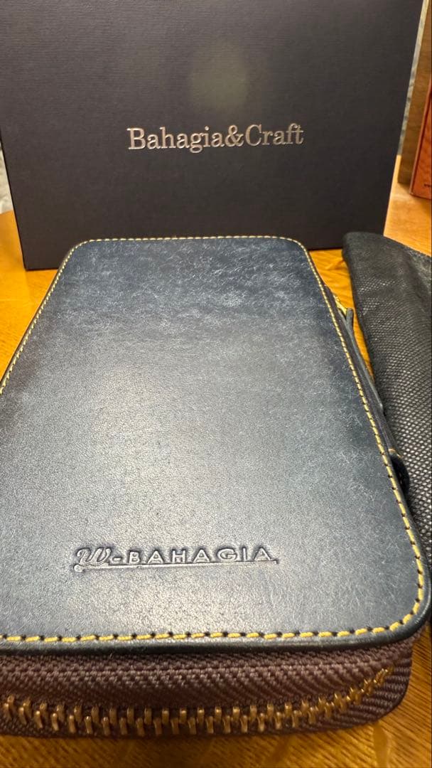 Bahagia＆Craft 10本差しペンケース プエブロネイビー