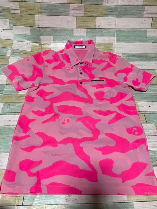 激レア 入手不可 マークアンドロナ ラメ入りポロシャツ