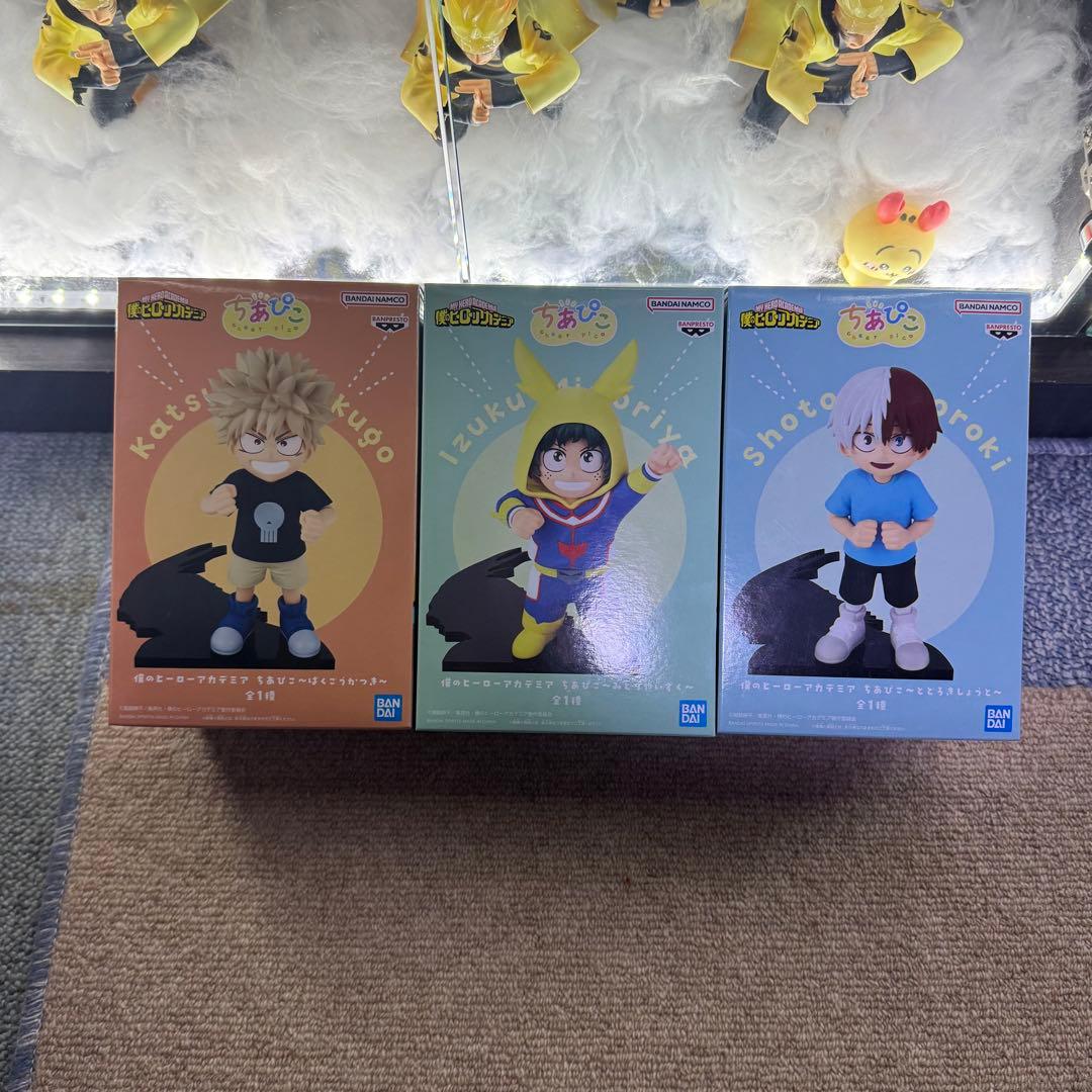 僕のヒーローアカデミア ちあぴこ 緑谷出久 爆豪勝己 轟焦凍 フィギュア セット