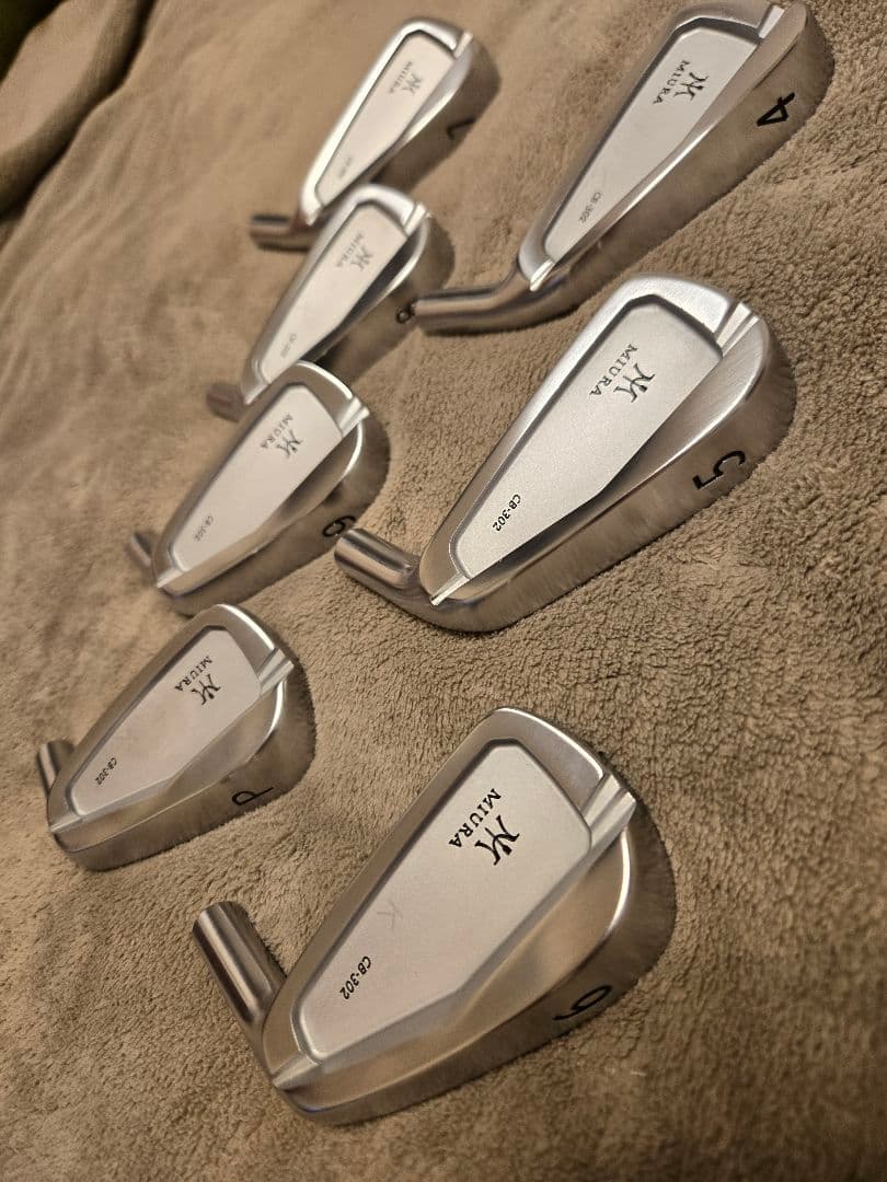 ★希少 MIURA US CB-302 4～9I,PW 7個 ヘッドのみ