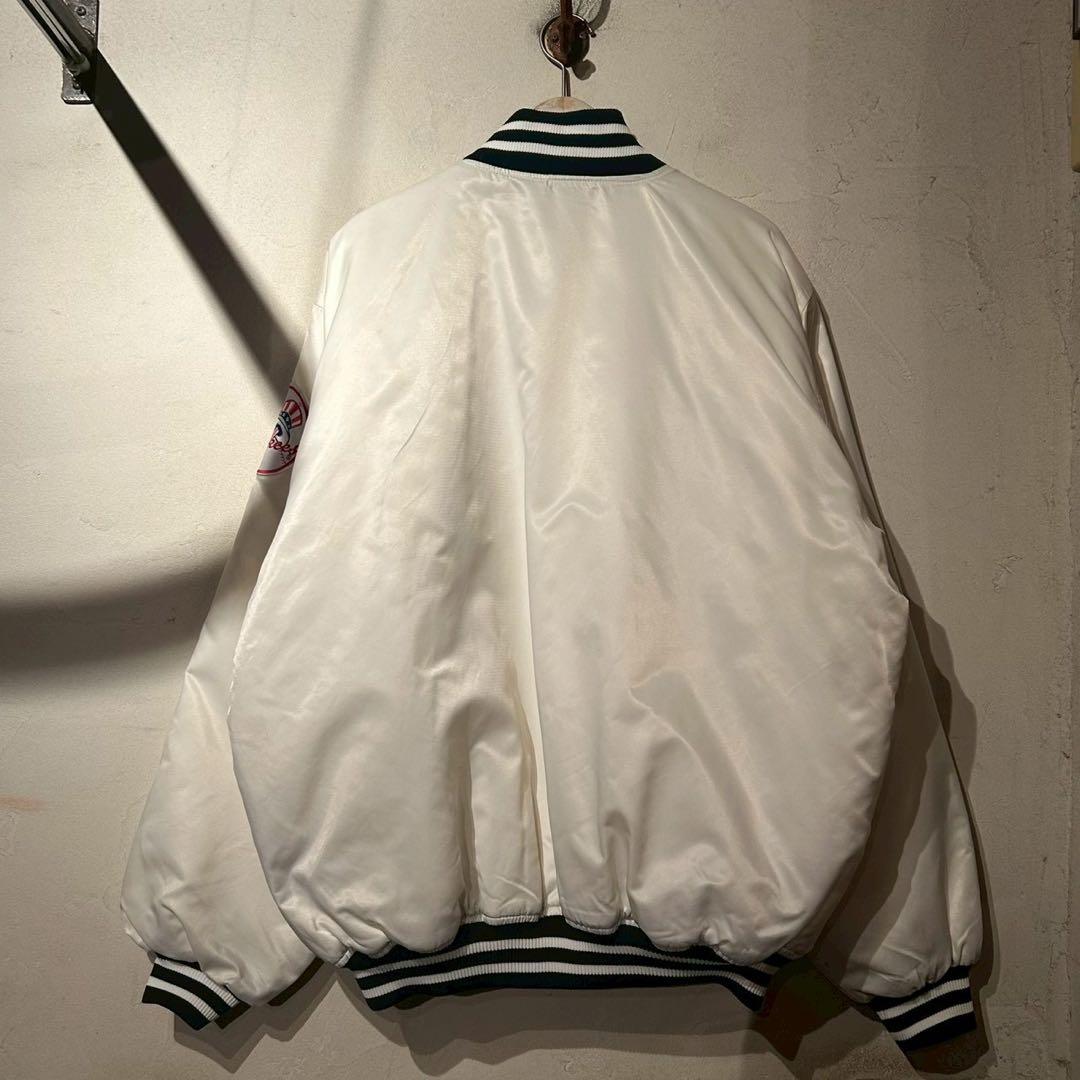 【希少】Majestic NYヤンキース ナイロンスタジャン 白 XXL