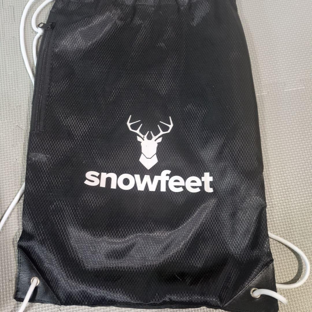 【正規品】feet ブラック スノーフィート 収納バッグ＋予備パーツ付き