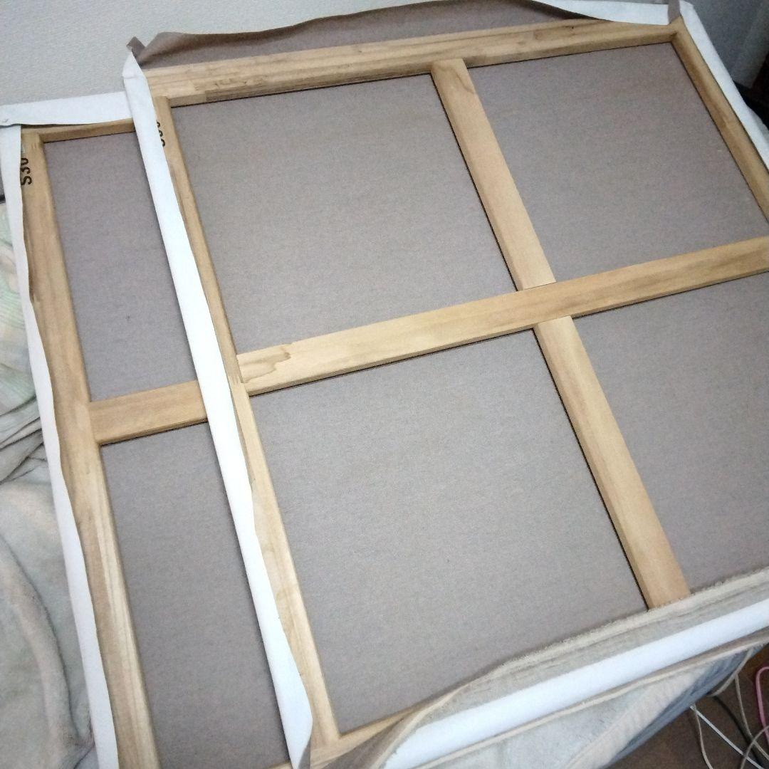 張りキャンバス4枚 S30 麻100％ 中目 油彩・アクリル兼用