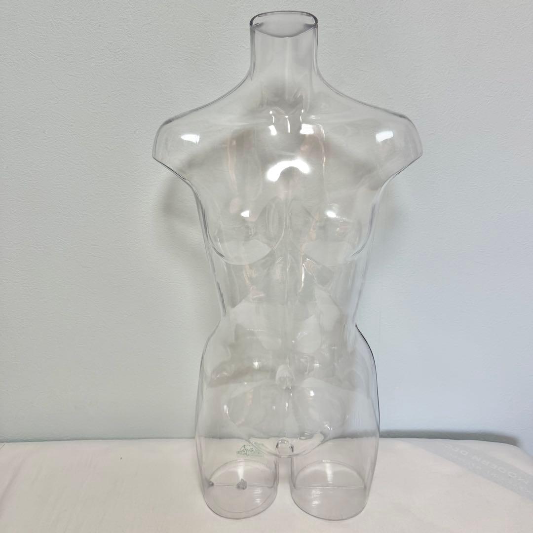 【希少】Rebody レディース トルソー 透明 クリア 樹脂製 15-3