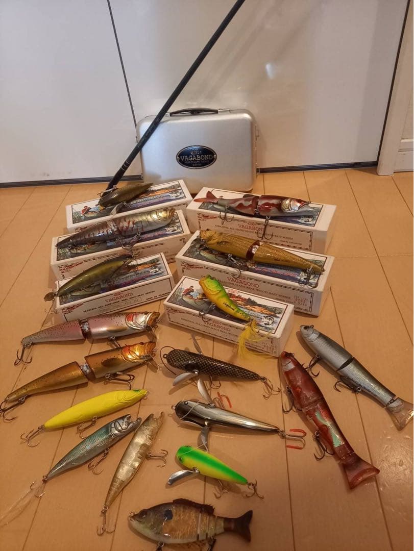 VAGABOND ルアー17点／ロッドブランクス1点／アルミボックス1点 セット