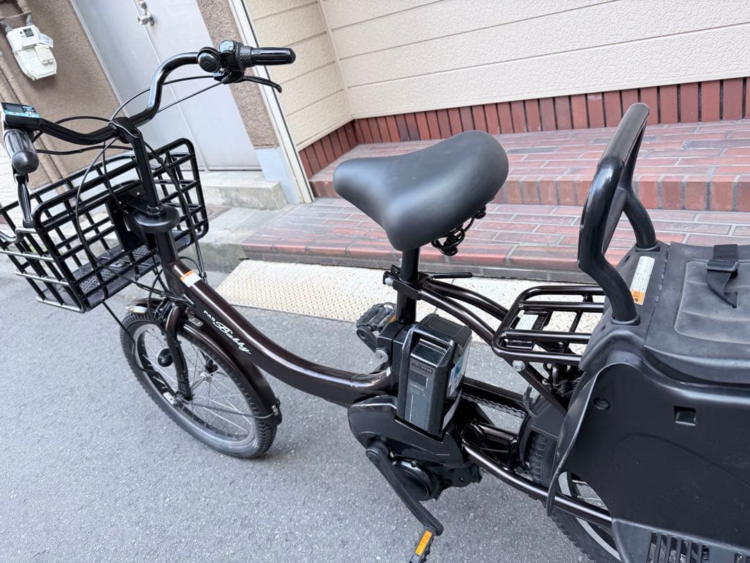 大阪府　子供乗せ　ヤマハ　電動アシスト自転車　チャイルドシート付き