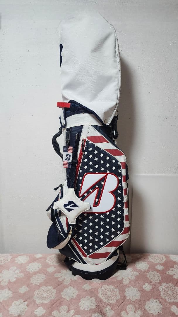モモちゃん:Bridgestone アメリカ国旗デザイン ゴルフバッグ