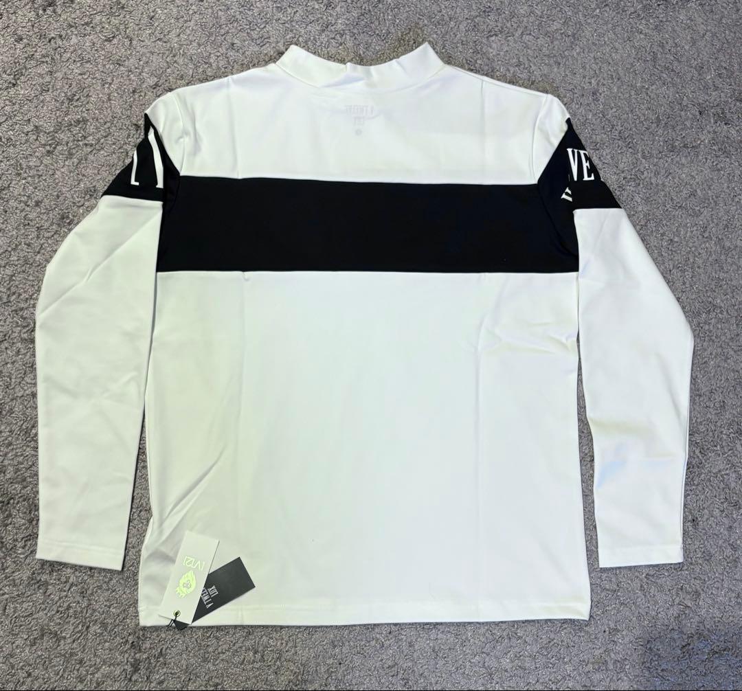 新品タグ付き V12モックネック長袖シャツ サイズ　L