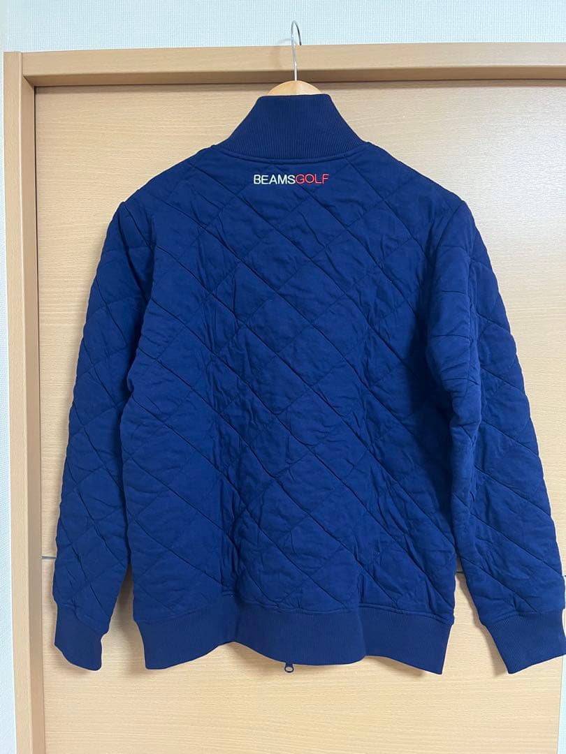 BEAMS GOLF ネイビーキルティングジャケット【新品未使用】サイズＬ
