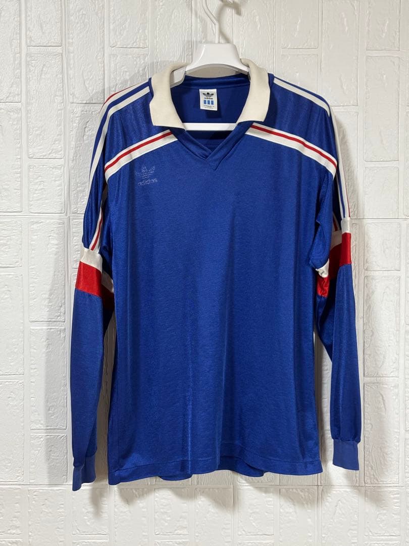 フランス代表　adidas 青 長袖シャツ