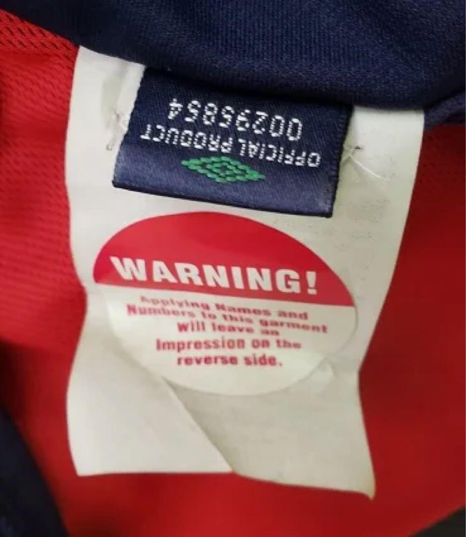 イングランド(A)2002 W杯 長袖 ベッカム＃7アルゼンチン戦マッチデイ入り