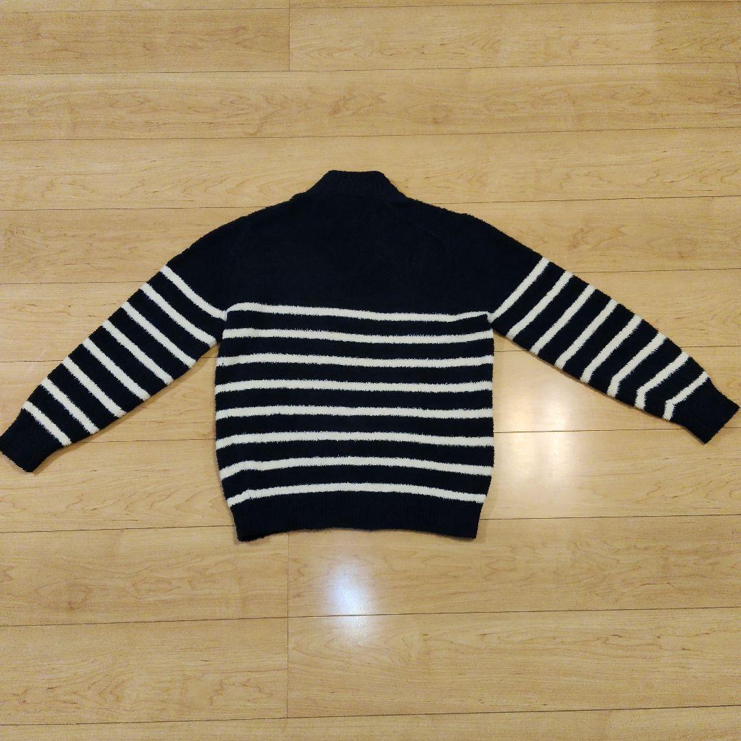 Mサイズ 美品【SINA COVA】シナコバ ハーフジップ ニットセーター