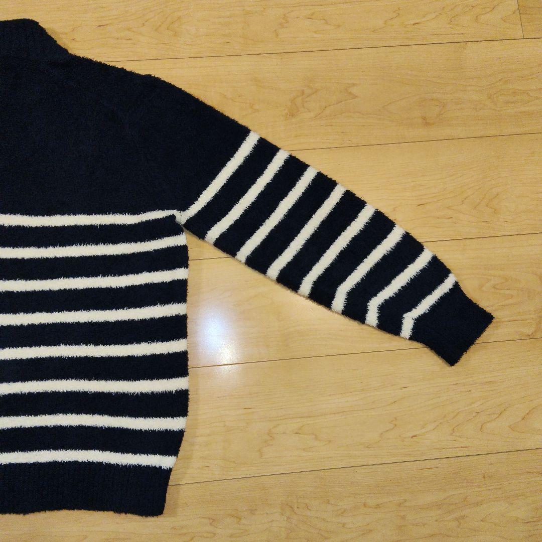 Mサイズ 美品【SINA COVA】シナコバ ハーフジップ ニットセーター