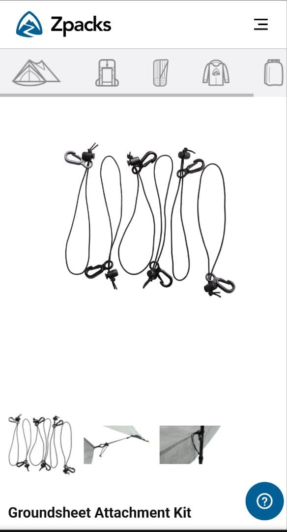 zpacks Pivot solo テント ＋純正グランドシート 試し張りのみ