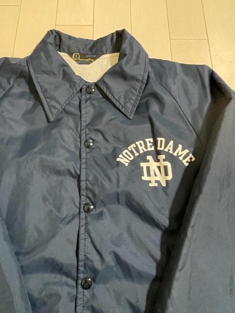70's Champion NOTRE DAME コーチジャケット USA製