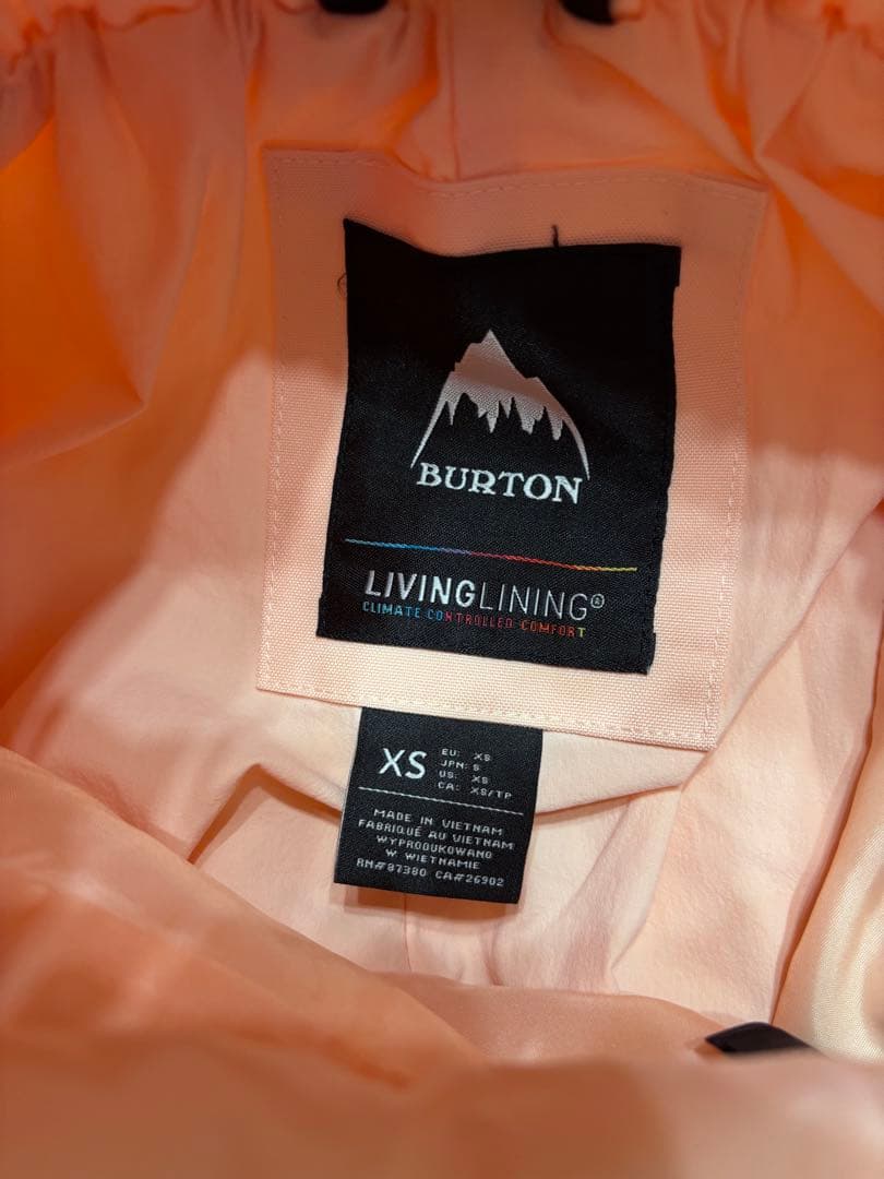 BURTON スノーボードビブパンツ XS ピンク