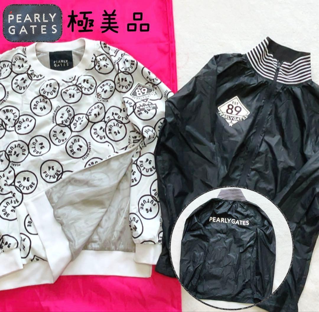 極美品　パーリーゲイツ　近年　ツインスニード 　2枚セット　スマイル　ニコ　白