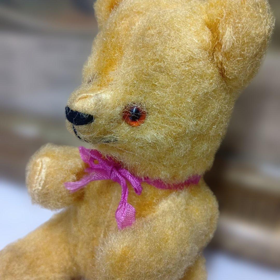 ♥フランスからやって小ぶりな可愛い　アンティーク　テディベア♥