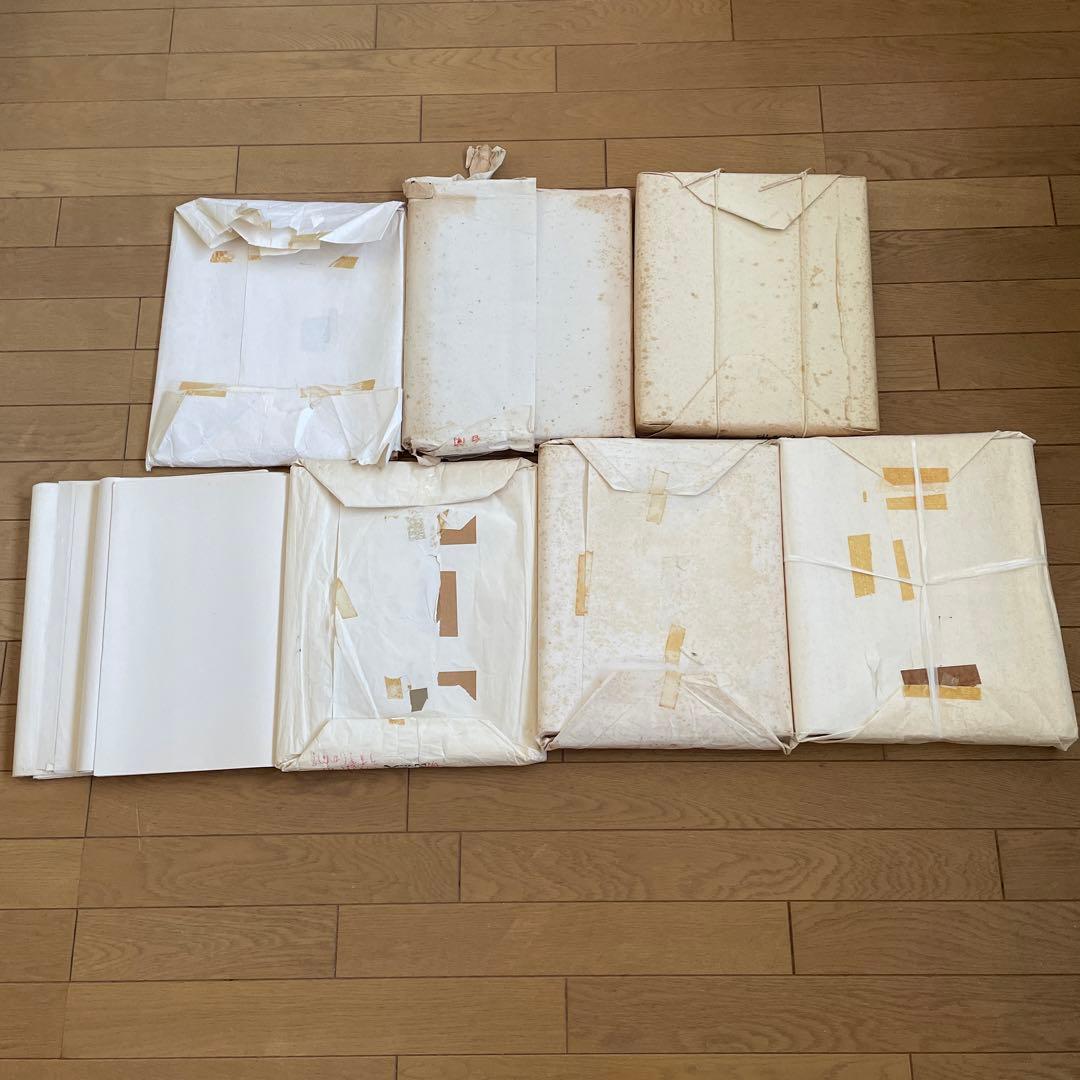 李白 空海 光雅 白楽天 白蘭 道風 /条幅 半切 半紙 枯紙