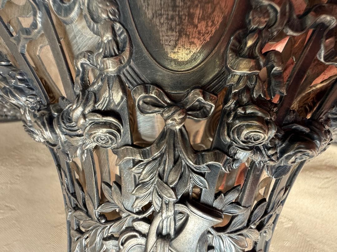 花器　アンティーク　WMF 1909年　ドイツ製　フランス輸出用　特別モデル